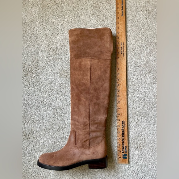 J.Crew Over the Knee Suede Riding Boots Rich Walnut STYLE #BA770
UPPER:LEATHER - Picture 6 of 9